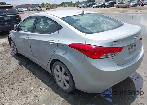2013 Hyundai Elantra Limited из США, поврежденный, VIN 5NPDH4AEXDH232559